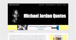 Desktop Screenshot of michaeljordanquotes.org