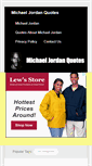 Mobile Screenshot of michaeljordanquotes.org
