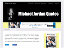 Tablet Screenshot of michaeljordanquotes.org